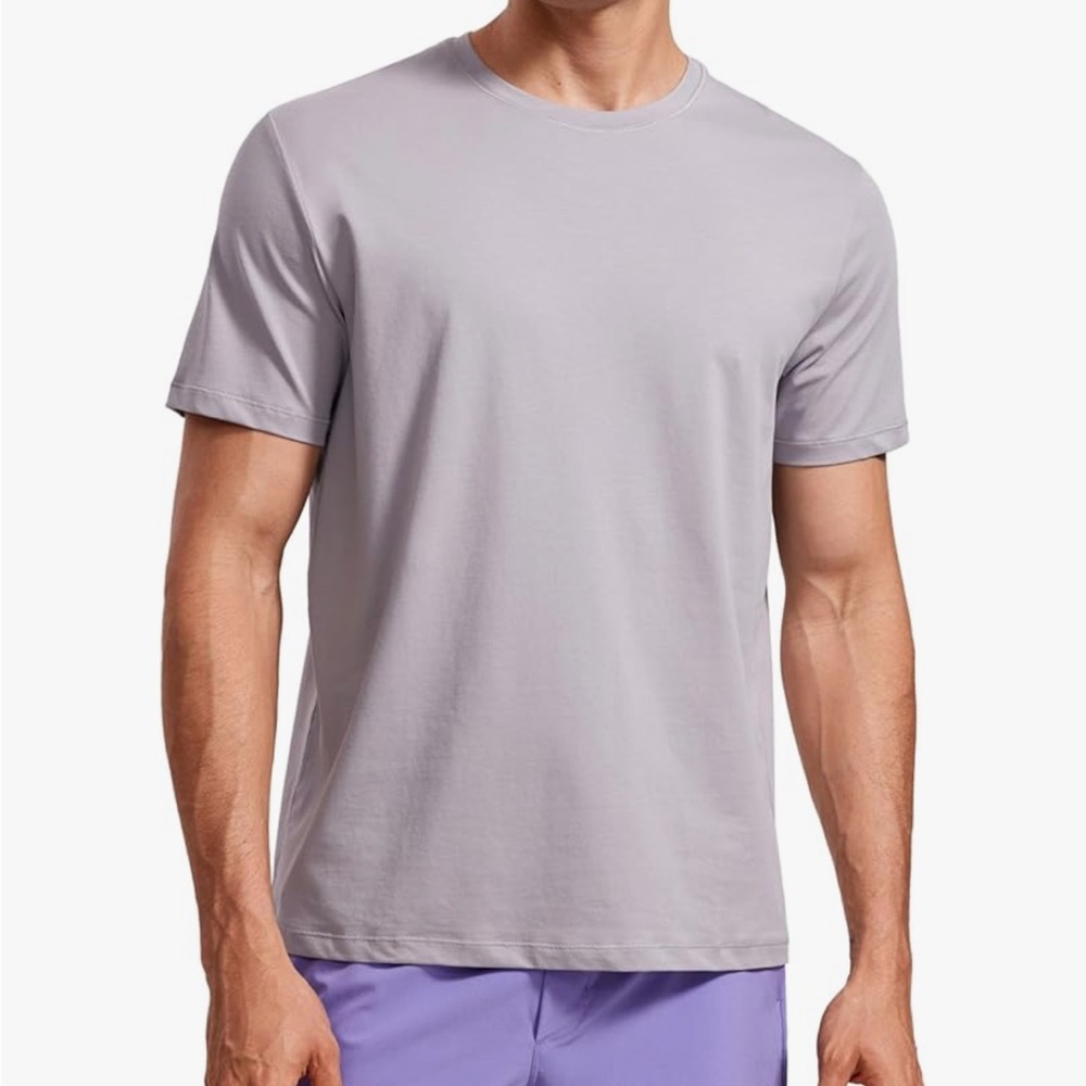 CRZ YOGA Mens Short Sleeve Shirts Quick Dry Workout Classic Fit T-Shirt NWT